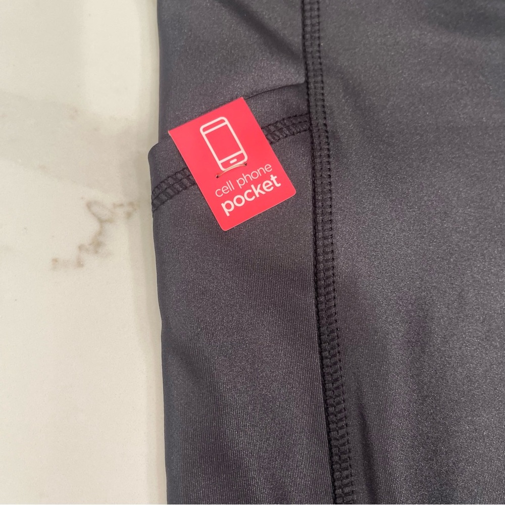 NWT Marika shiny black bike shorts - Picture 2 of 11